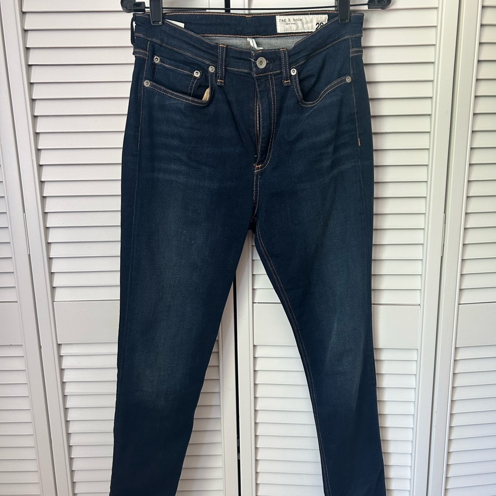 rag & bone Blue Skinny Jeans Classic Fit Size 28